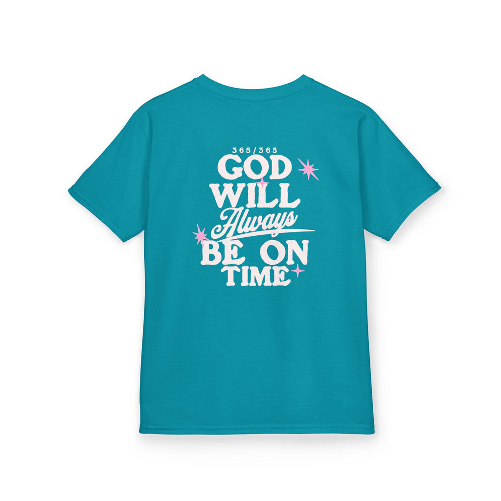 God Will Always Be on Time Youth Tee