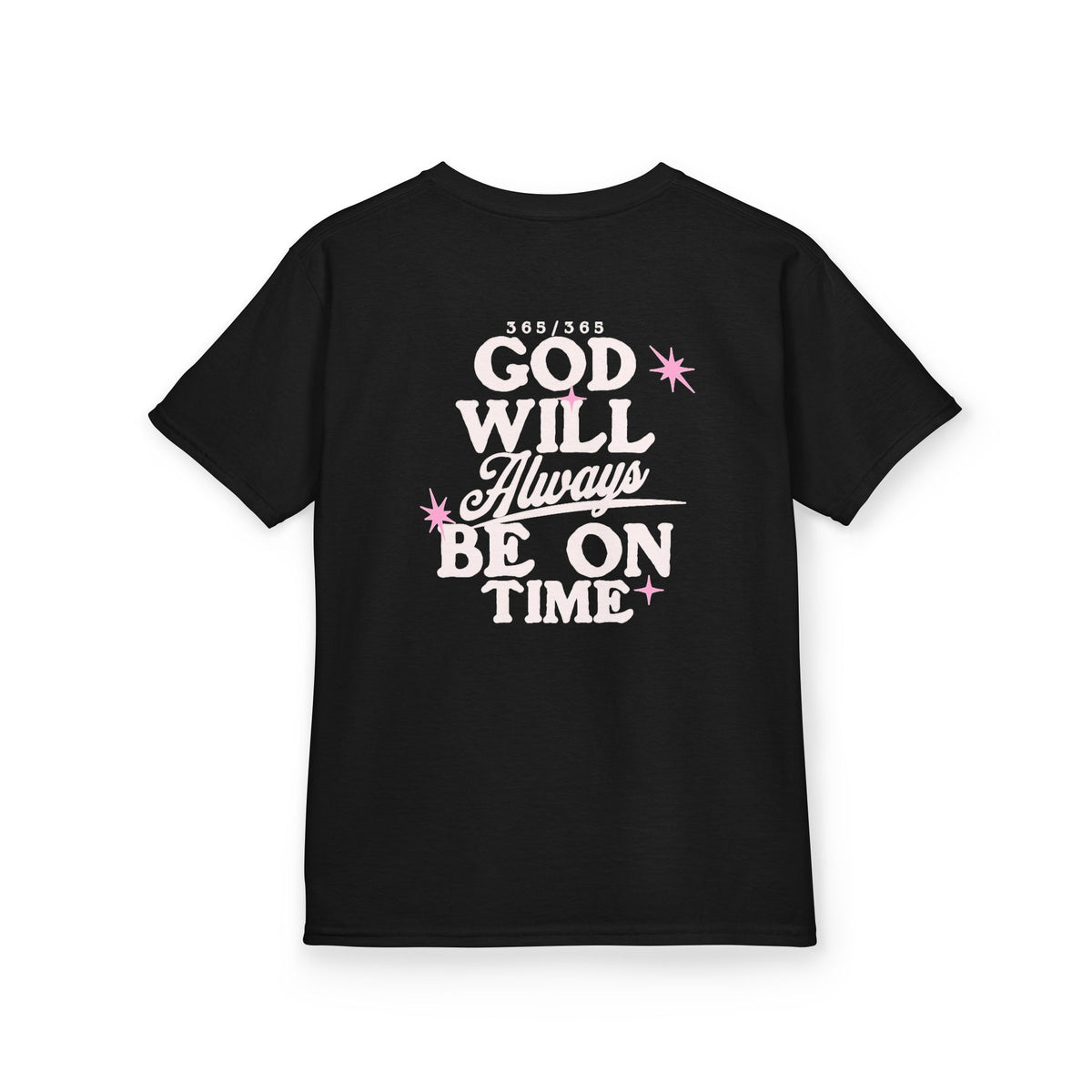 God Will Always Be on Time Youth Tee