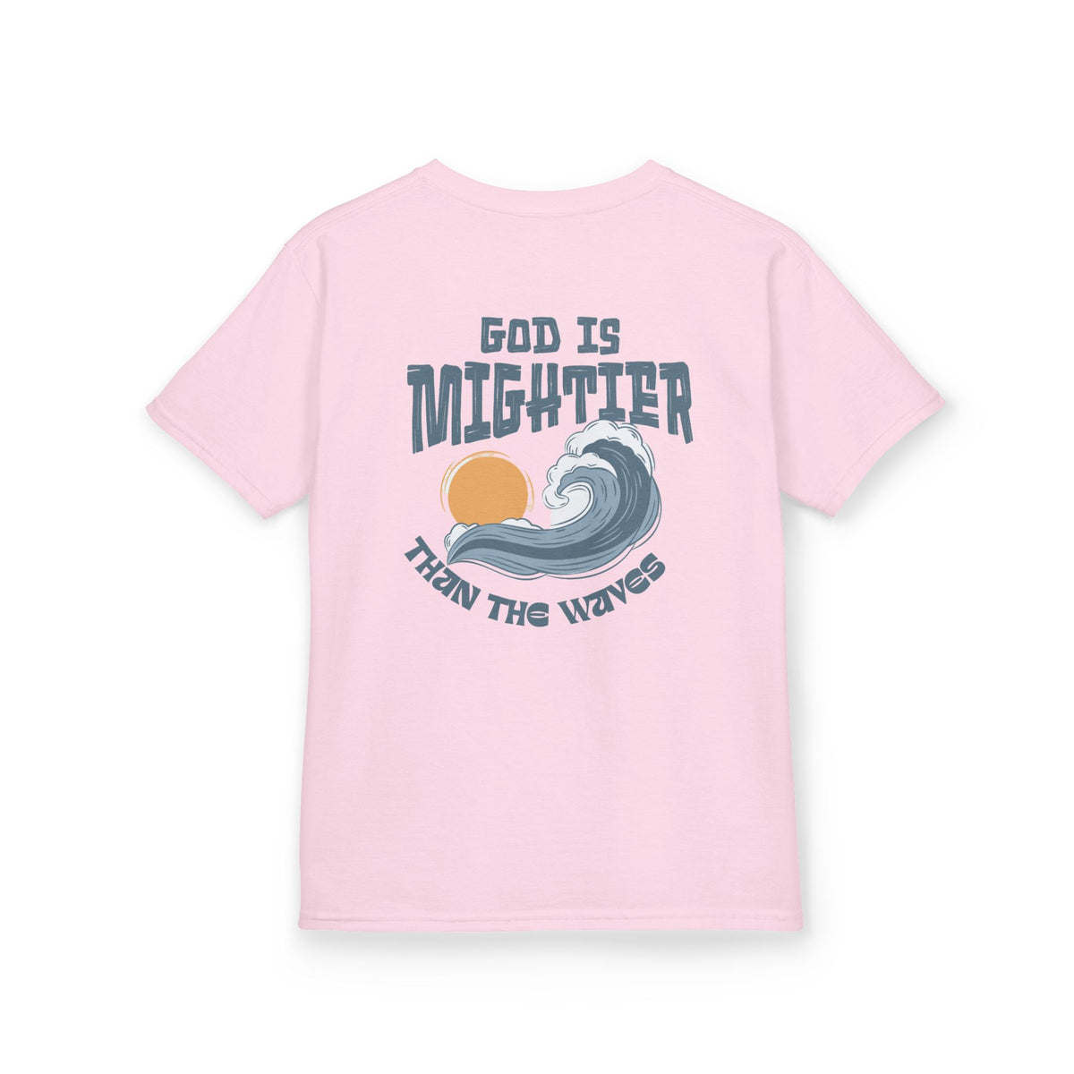 God Is Mightier Than The Waves Youth Tee