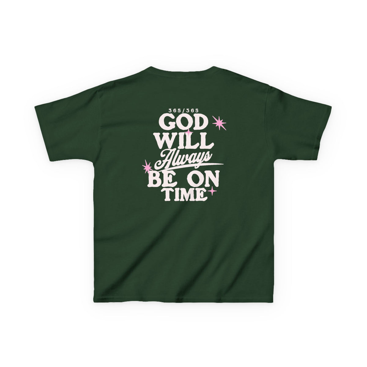 God Will Always Be on Time Youth Tee