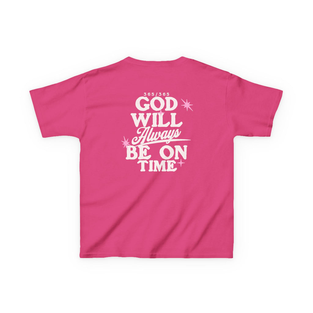God Will Always Be on Time Youth Tee
