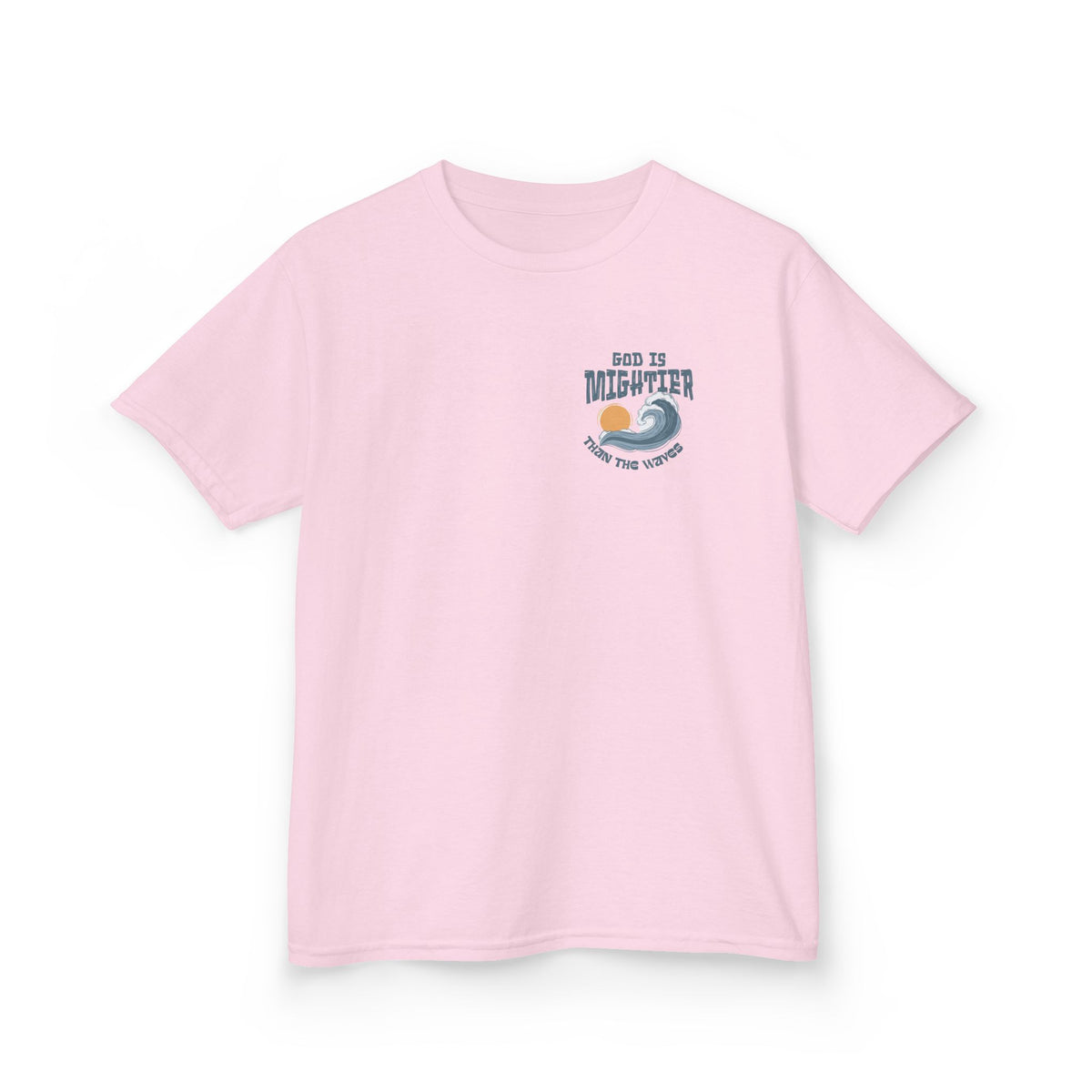 God Is Mightier Than The Waves Youth Tee