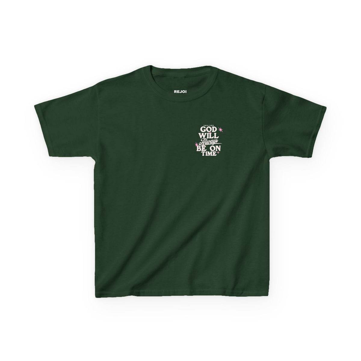 God Will Always Be on Time Youth Tee